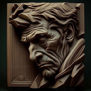 3D model Alfred Klotz American artist (STL)